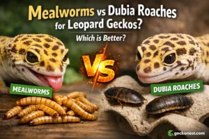 mealworms vs dubia roaches for leopard geckos comparison feeding insects protein fat digestion
