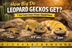 how big do leopard geckos get size comparison baby adult giant leopard gecko