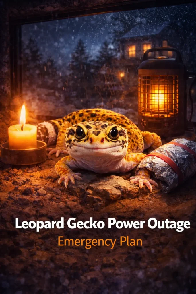 leopard gecko power outage emergency plan keeping gecko warm during blackout