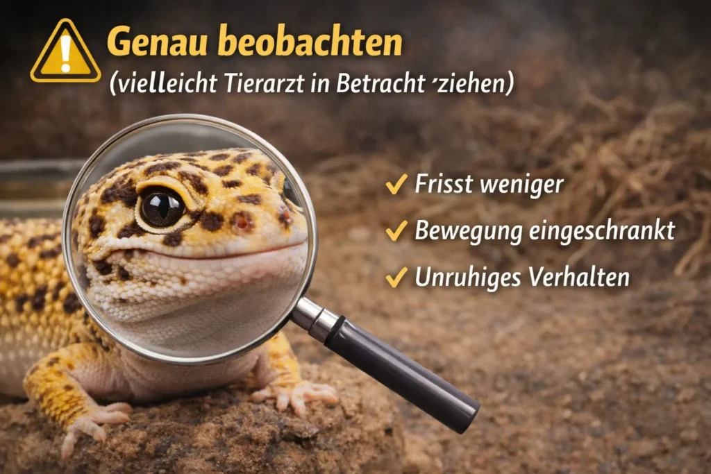 exotischer tierarzt in meiner naehe leopardgecko genau beobachten symptome erkennen