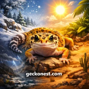 seasonal leopard gecko care in winter and summer temperature environment guide