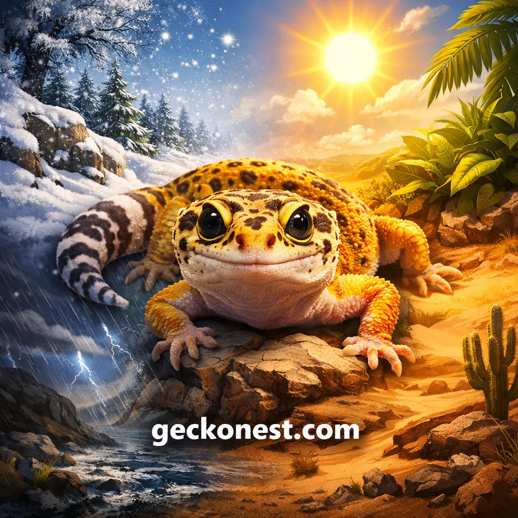 seasonal leopard gecko care in winter and summer temperature environment guide