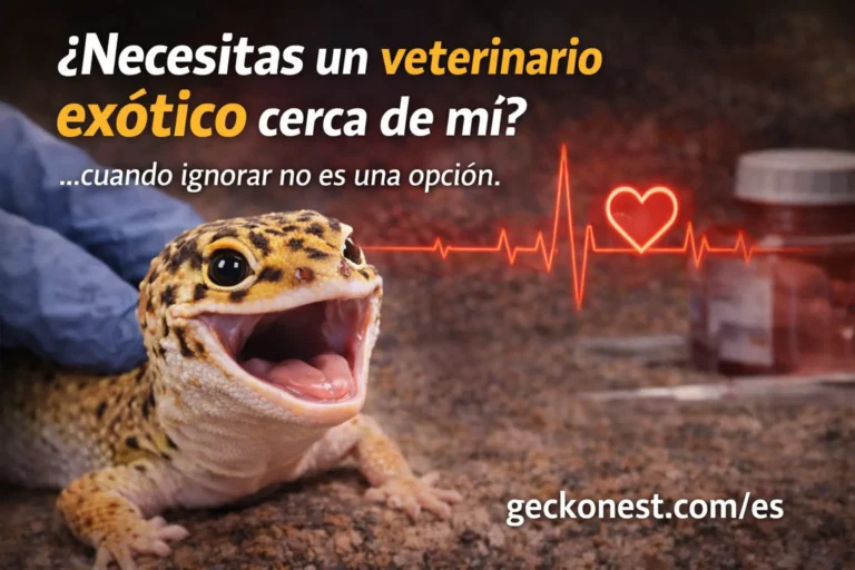 ¿De verdad necesitas un veterinario exótico cerca de mí? 7 señales de que tu gecko no solo está siendo dramático 🦎