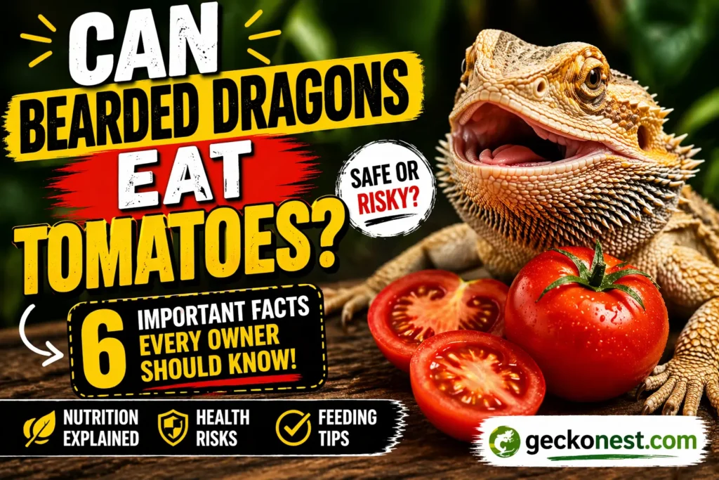 can bearded dragons eat tomatoes safely bearded dragon with tomato close up