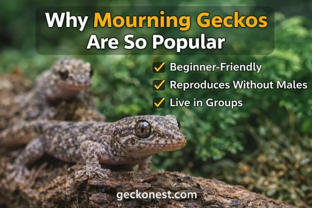 why mourning geckos are so popular beginner friendly pet gecko benefits